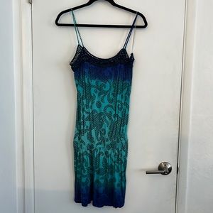 Aqua ombré dress